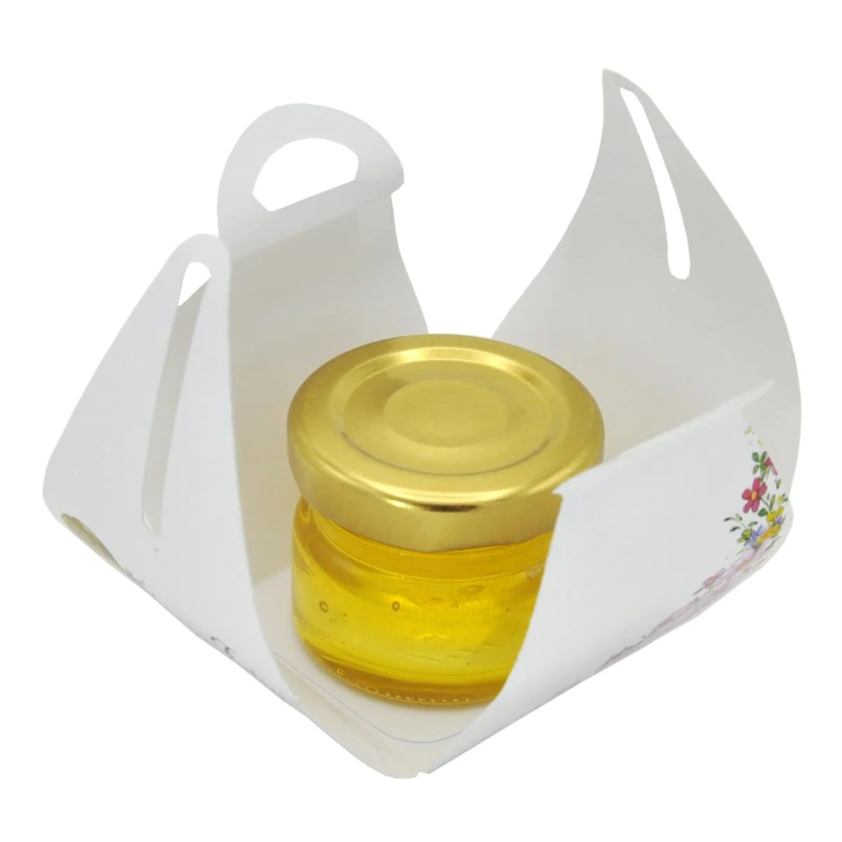 Marturii dulci cu miere, model handmade „Cutiuta dulce” – borcan 30 gr - imagine 5