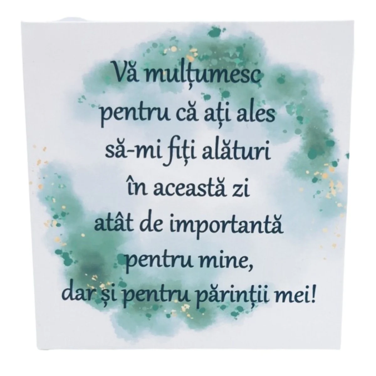 Mărturie botez personalizată, magnet frigider - Fluturaș verde - imagine 3