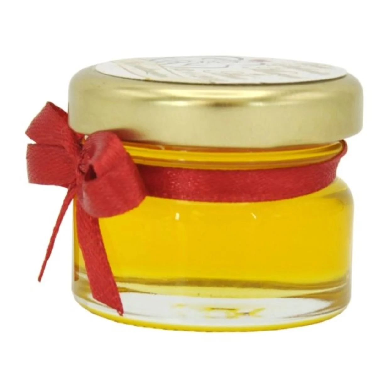 Marturii dulci cu miere, model handmade Iubire - rosu, borcan 30 gr - MIS211005 - imagine 4