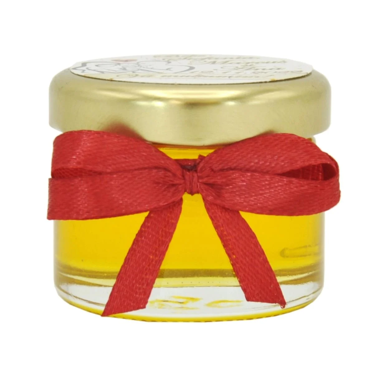Marturii dulci cu miere, model handmade Iubire - rosu, borcan 30 gr - MIS211005 - imagine 5