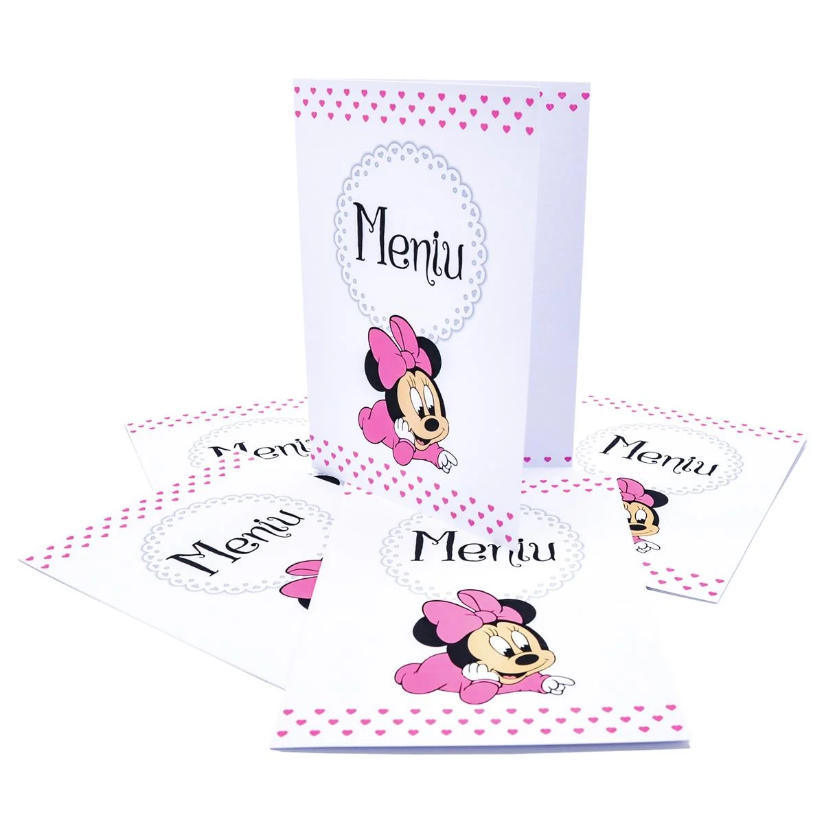 Meniu botez fetita, roz cu minnie - MIS308007 - imagine 5