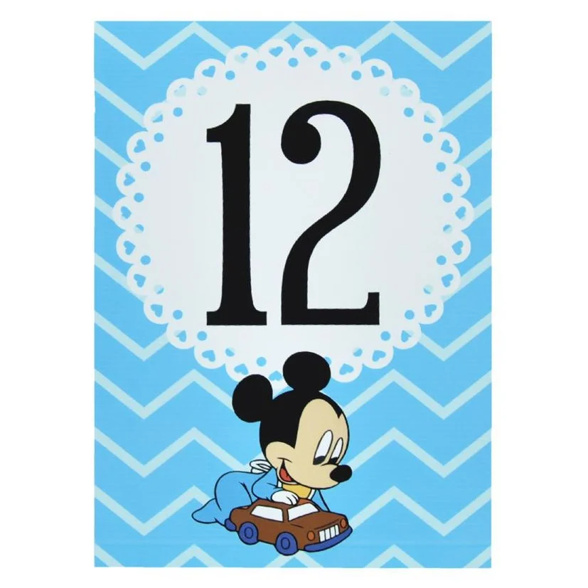 Numar de masă, Baby Mickey, bleu - imagine 3