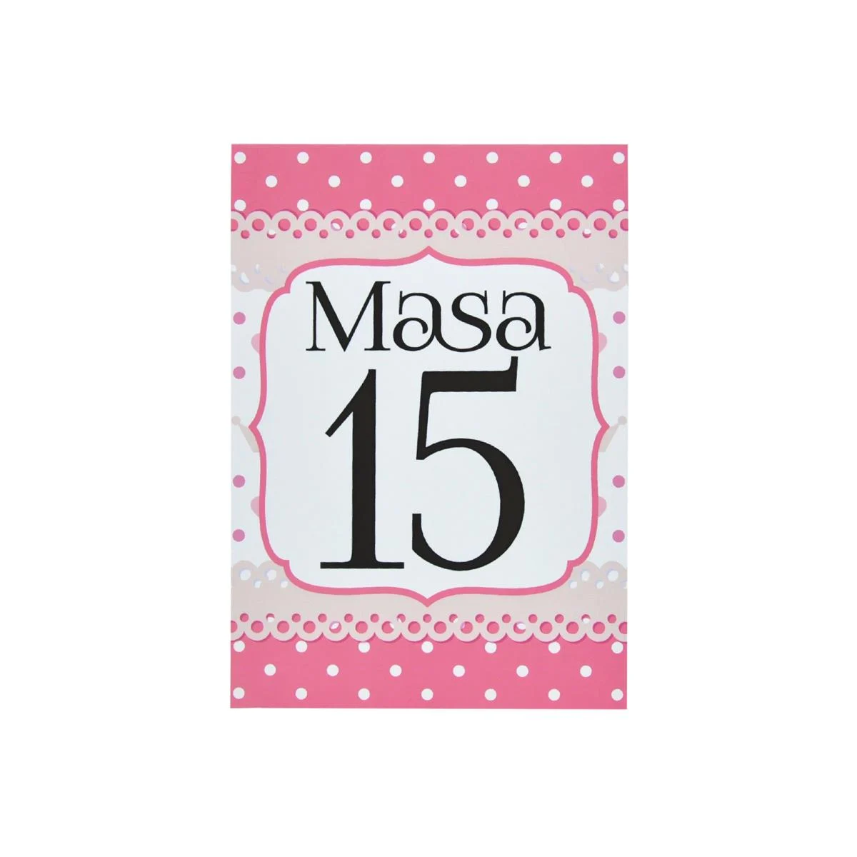 Numar Masa botez, Printesica, roz - imagine 3