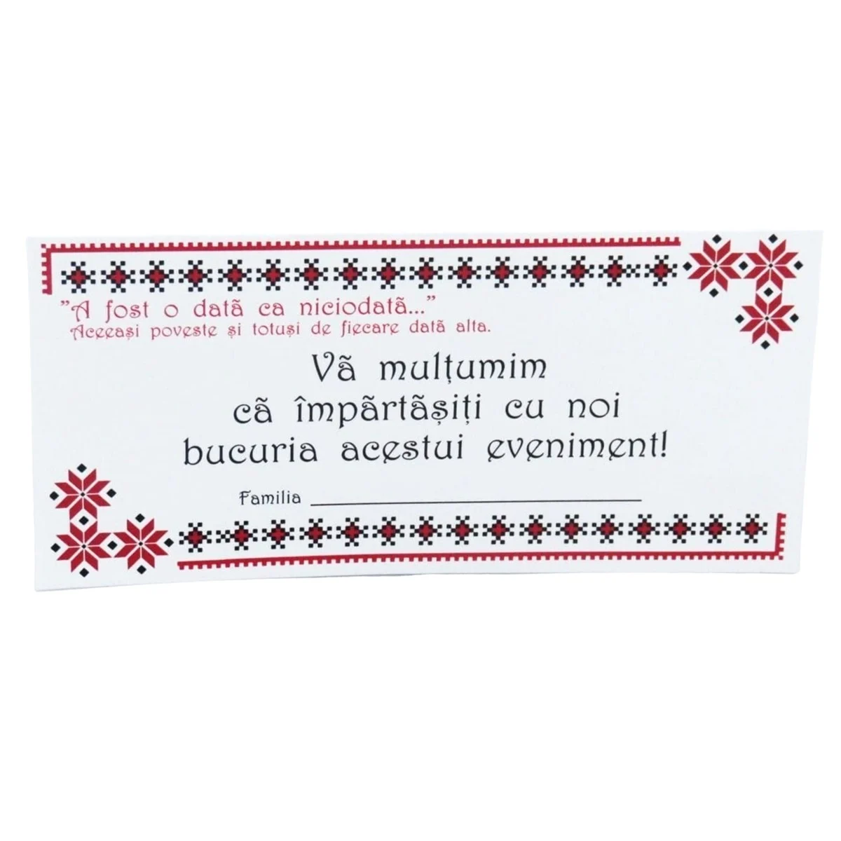 Plic de dar nuntă, model tradițional roșu - imagine 3