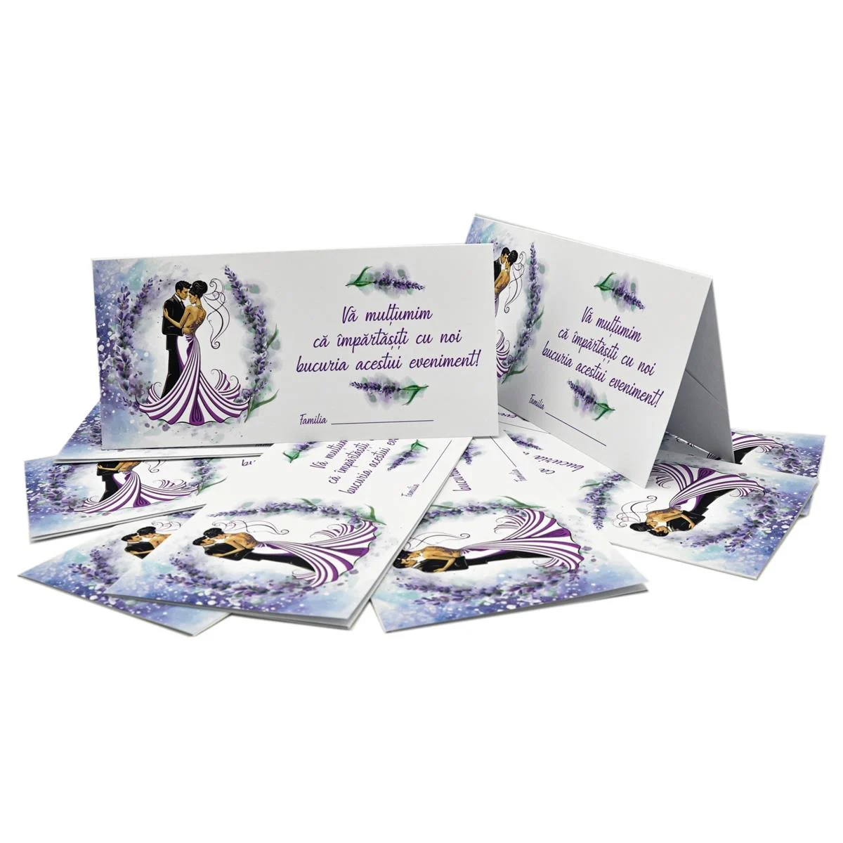 Plic de Dar (bani) pentru nunta, tematica lavanda mov cu miri - imagine 4